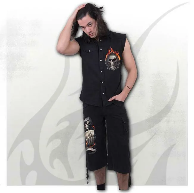 Ace Reaper Mens Vintage 3/4 Cargo Shorts