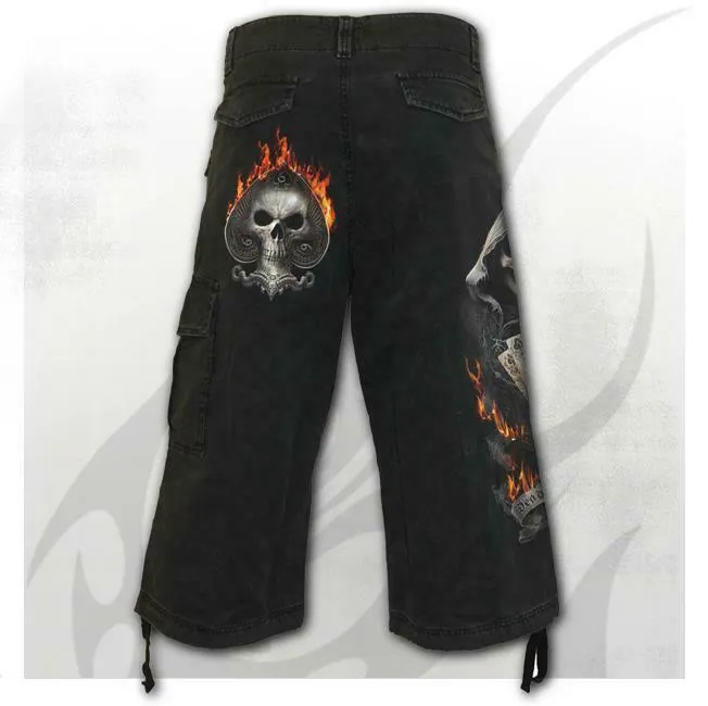 Ace Reaper Mens Vintage 3/4 Cargo Shorts