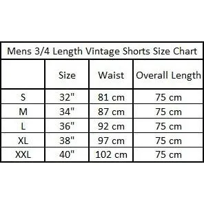 Ace Reaper Mens Vintage 3/4 Cargo Shorts