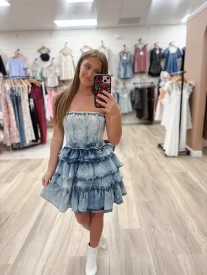 Bluebell Charm Mini Dress