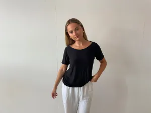 Charlotte Tee in Black