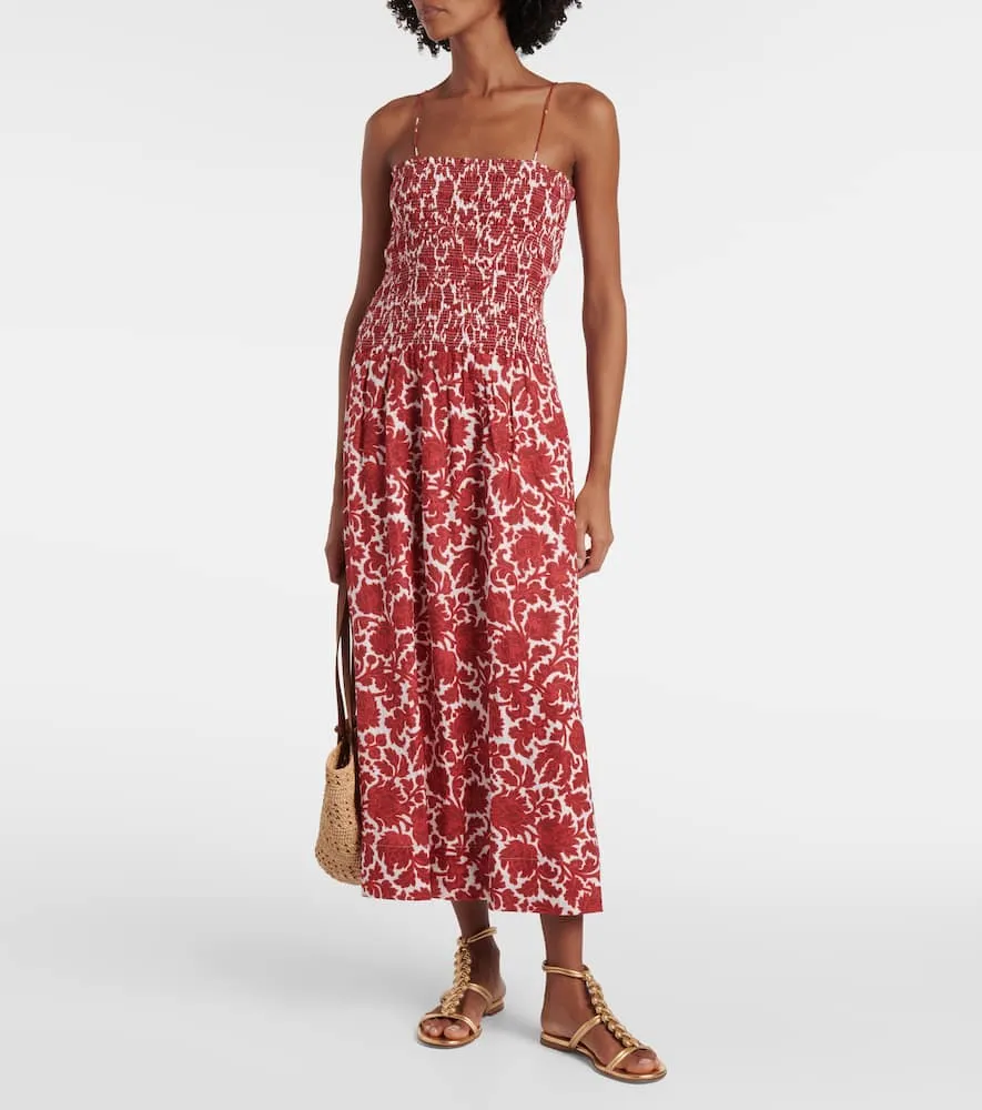 Faithfull Geriba floral linen maxi dress