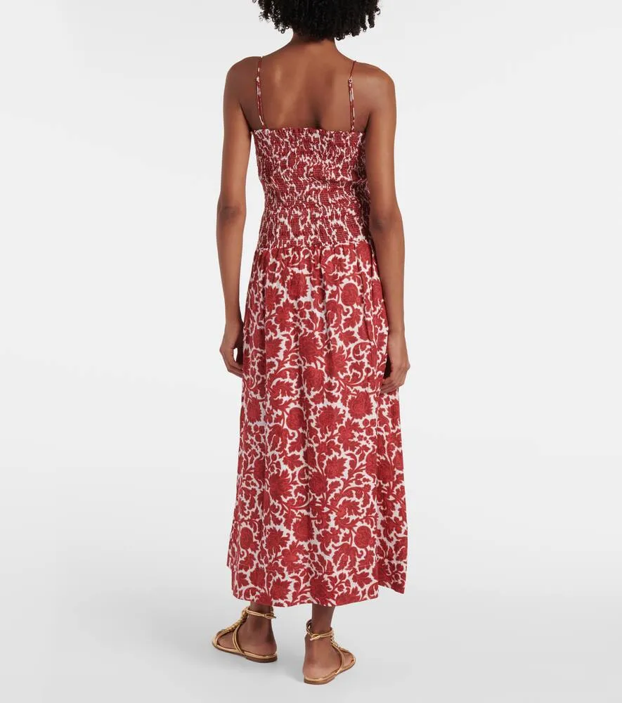 Faithfull Geriba floral linen maxi dress