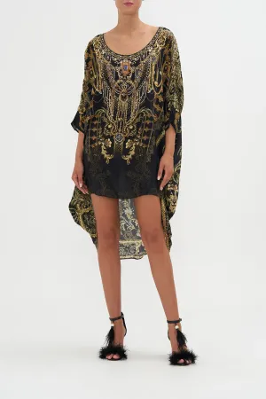 Scoop Back Hem Dress The Night Is Noir