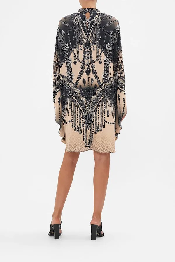 SHORT KAFTAN WITH HIGH NECK